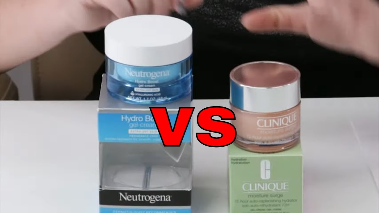 Neutrogena Hydro Boost GelCream VS Clinique Moisture Surge 72Hour
