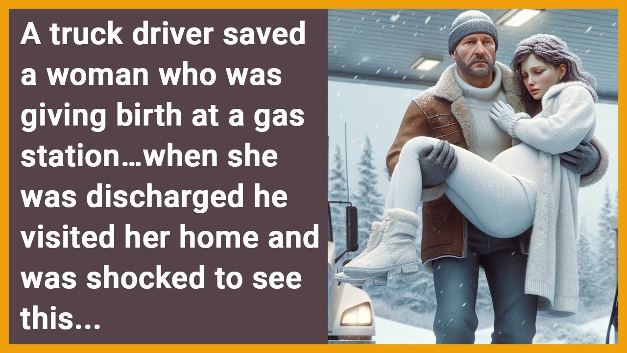 Outline Video Trucker saved a pregnant woman at a gas station…when he visited her home he was shocked to see this