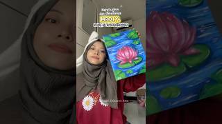 Aku coba lukis bunga teratai !!🪷nilai 1-10 guys🤗#art #drawing #drawingtutorial #dqueenarts