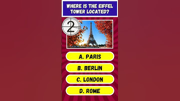 ✨ Where Can You Find the Eiffel Tower?  #geographyfacts #quizapp #trivia #quiz #quizchallenge #facts