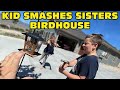 Kid Smashes Sister's NEW Birdhouse! - She Cries! [Original]