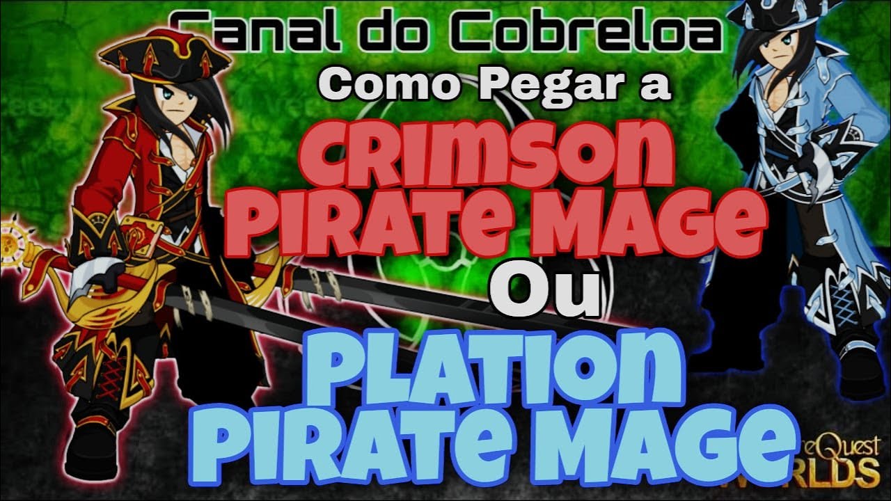 Como Pegar a Crimson e Platinum Pirate Mage   no AQW  - 2022