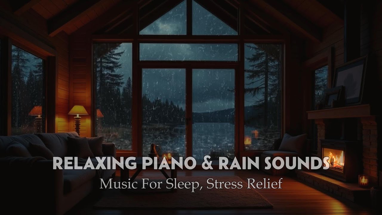 Relaxing Piano Music & Rain Sounds for Deep Sleep, Stress Relief and ...