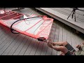 How to downhaul a windsurf sail   the easy way