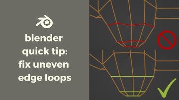 Fix Uneven Edge Loops in Blender