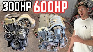 OM606 TURBO VS N/A blocks, pistons, rods, cams and weight
