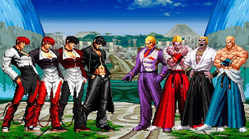 [KOF Mugen] Iori Yagami Team vs Geese Howard Team
