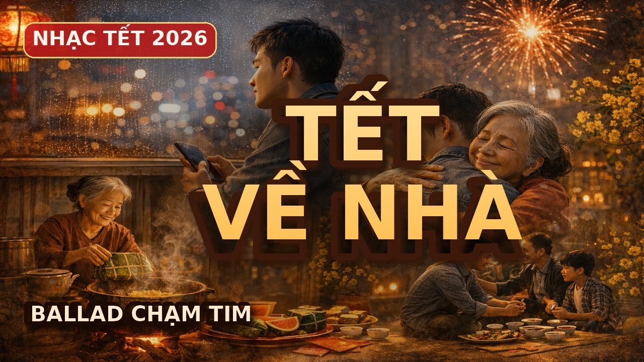 TẾT VỀ NHÀ | Ballad Tết Chạm Tim Người Xa Quê (Official Lyric Video) 