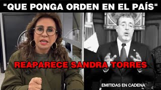 SANDRA TORRES DENUNCIA A BERNARDO ARÉVALO POR USAR SU APELLIDO EN CADENA NACIONAL, GUATEMALA