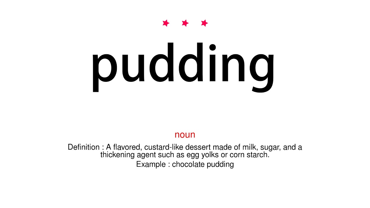How to pronounce pudding - Vocab Today - YouTube