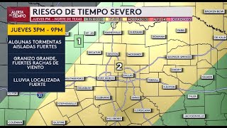 En vivo 🔴 Riesgo de tiempo severo en el norte de Texas este jueves