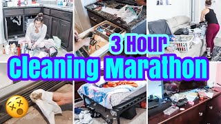 *HUGE* 3 HOUR CLEANING MARATHON 2024 | SPEED CLEAN WITH ME | MESSY HOUSE DEEP CLEAN, &amp; DECLUTTER