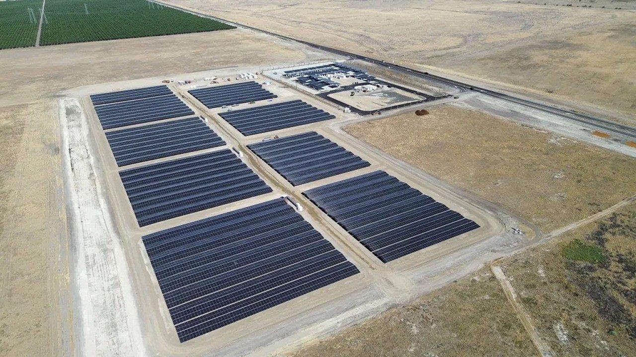 Tesla Opens Massive Solar Supercharger Station in California - YouTube