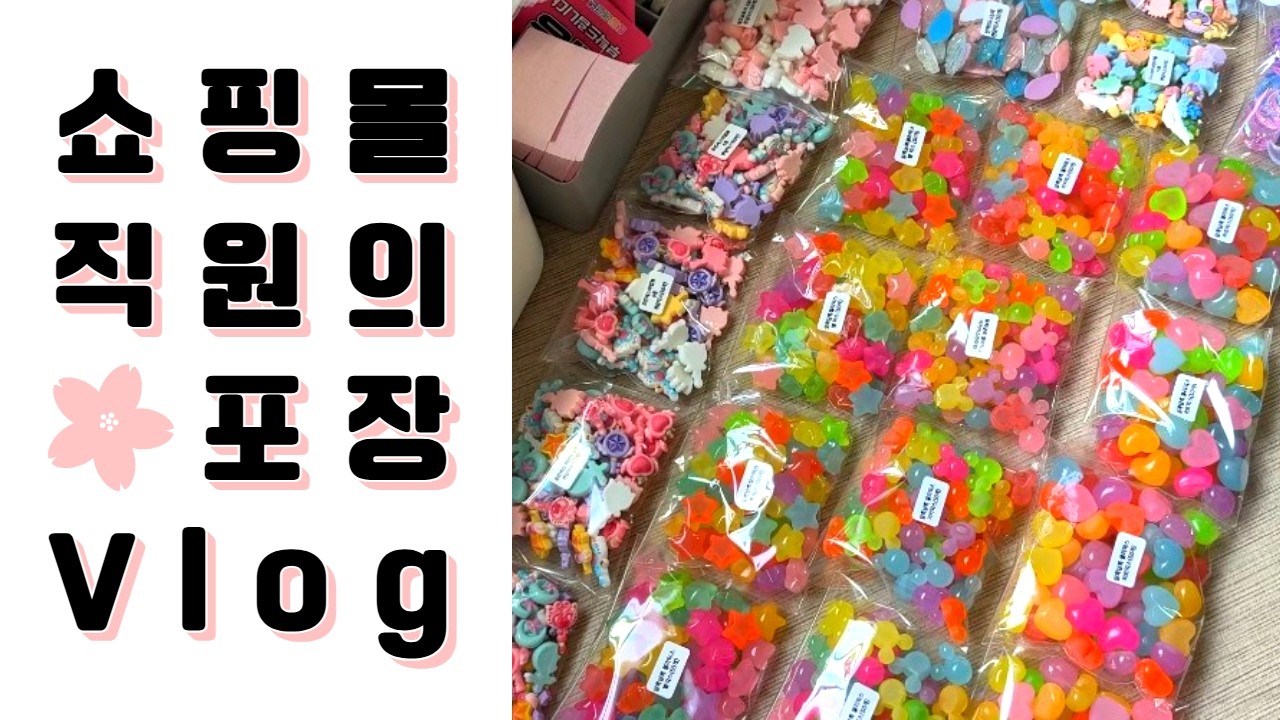 데코덴 파츠 쇼핑몰 직원 브이로그 포장 영상 일곱번째 #데코덴 #포장계 #vlog