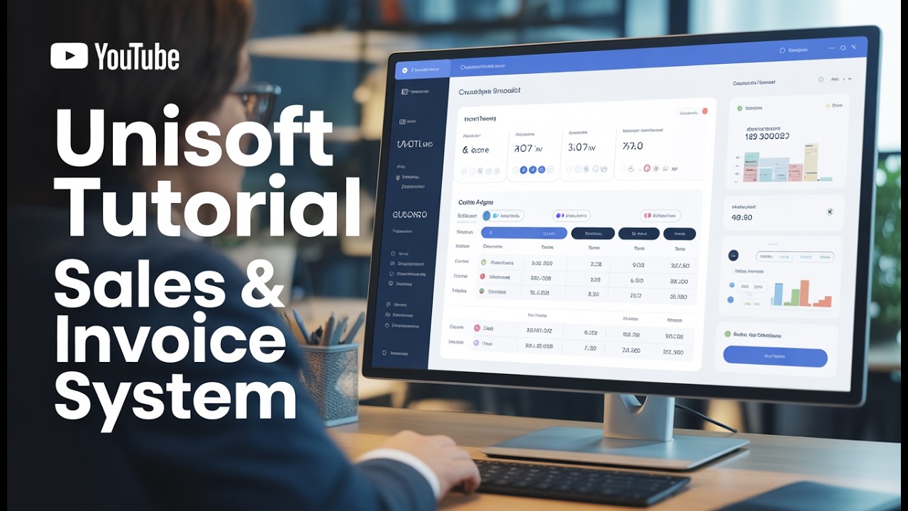 Unisoft Software Unisoft Accounting Software Tutorial | Sales, Customer & Invoice Due ...