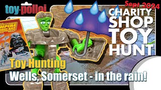 Charity Shop Toy Hunting ( in the rain!  ☔ ) - Wells, Somerset - Sept 2024 - Toy Polloi