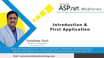 Step-by-step ASP.NET Tutorial for Beginners | Introduction to ASP.NET Webforms Part-1