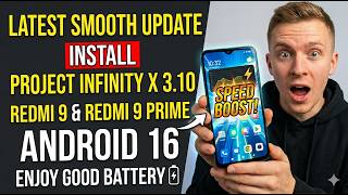Install Project Infinity X 3.10 Android 16 ON Redmi 9 Redmi 9 Prime