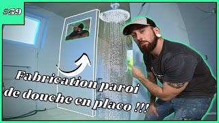 Créer Une Paroi De Douche Facilement En Rail Et Montant Placo - Rénovation Maison