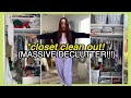 MASSIVE CLOSET CLEAN OUT declutter + getting rid of OVER HALF my wardrobe!!! (organization tips!)