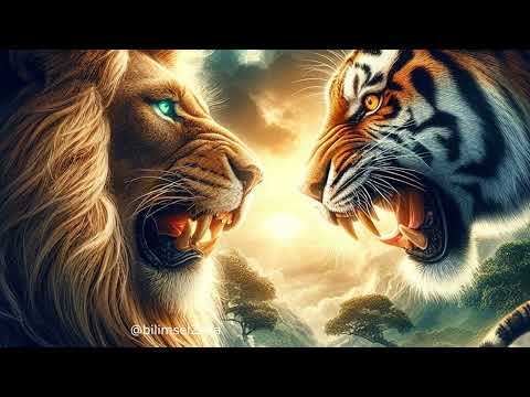 Aslan mı Kaplan mı | Aslan Vs Kaplan | Dünyanın En Güçlü Hayvanları #belgesel #viral #porsuk