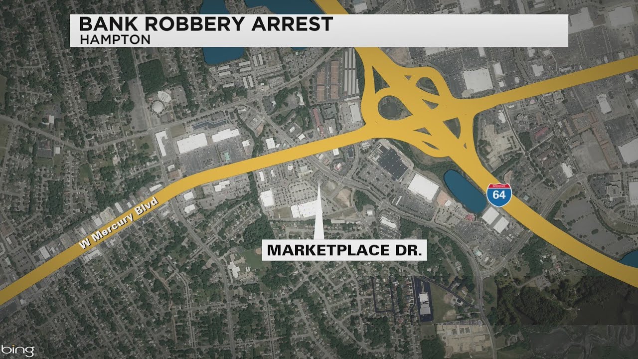 Hampton man arrested for bank robbery - YouTube