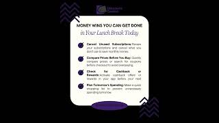 Tiny money habits you can do in minutes but save you for months.💸