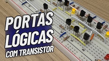 Todas as Portas Lógicas usando Transistores!