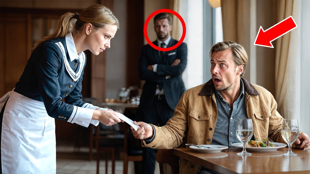 Undercover-Millionär bestellt Steak – Kellnerin reicht ihm Zettel, der ihn erstarren lässt