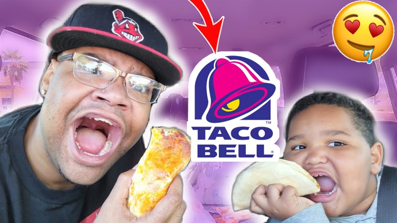 Taco Bell Nacho CRUNCH Double Stacked Taco 🌮 | Mukbang | Taco Tuesday