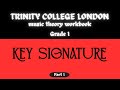Trinity College London Music Theory Workbook Grade 1 - Key Signature