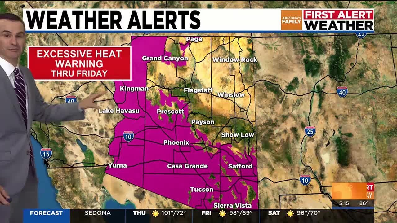 First Alert WX Day: Record temps expected today in Phoenix area - YouTube