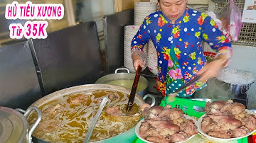 Choáng với nồi Hủ Tiếu gần 100kg Xương Xí Quách Giò Heo chỉ bán buổi sáng ở Sài Gòn