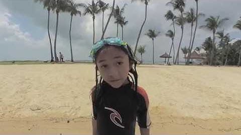 Aquathlon training at the beach. Shot on Garmin Virb 360 Hyperframe.