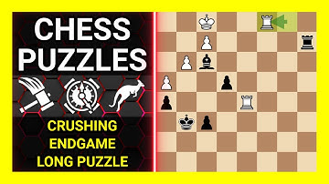 Chess Puzzles to Practice. Themes: Crushing, Endgame, Long puzzle. Learn Chess