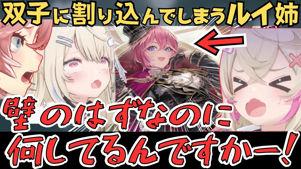 双子愛でフワモコを揃えるルイ姉と、絶妙なタイミングでルイ姉を引くフワモコの反応が面白すぎたw【鷹嶺ルイ 切り抜き／フワモコ／ホロドリ／ホロライブ】