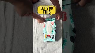 Wasting baby wipes try this #parentinghack #shorts