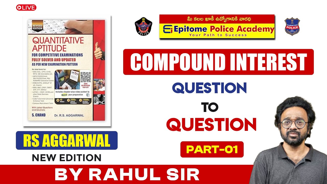 RS AGGARWAL || New Edition || compound interest || Question To Question Explanation || By Rahul Sir