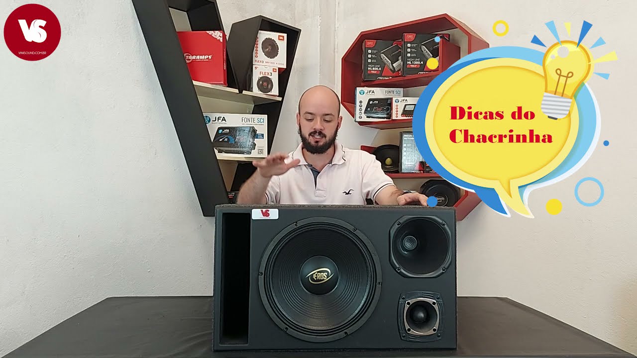 Caixa Trio Completa 12'' Eros E-450LC Black 450 WRMS / Driver