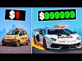 $1 to $1,000,000 POLICE CAR in GTA 5!