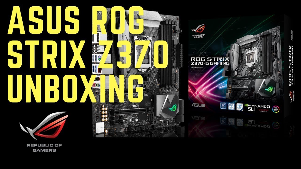 ASUS ROG STRIX Z370 F Gaming  coffee lake Unboxing and product spec  | Tech Land