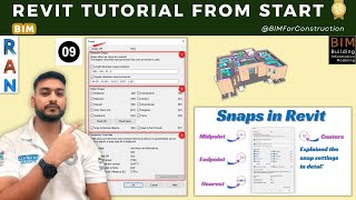 #09 Revit Tutorial: Adjust Revit Snap Settings to be More Efficient