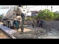 Amazing modern technology techniques  road construction machine concrete mixer trucks