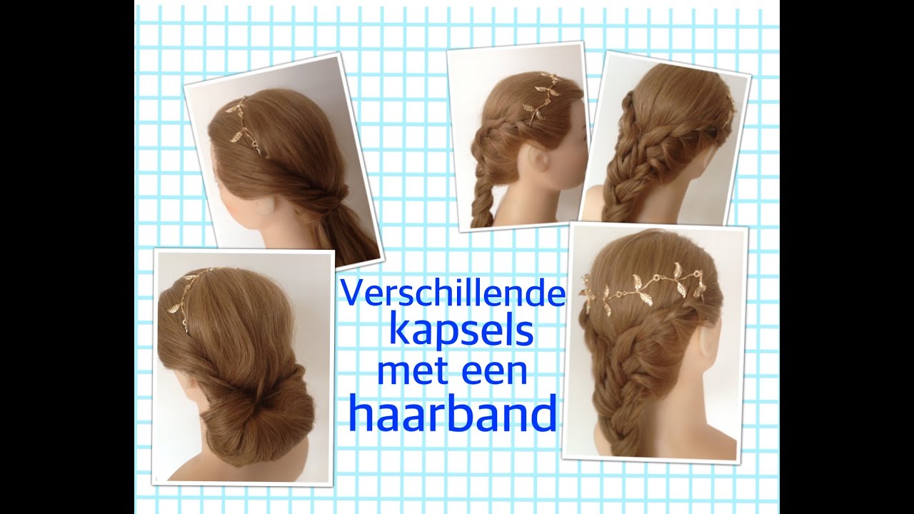 Competitief uitroepen groet Verschillende kapsels met een haarband - YouTube