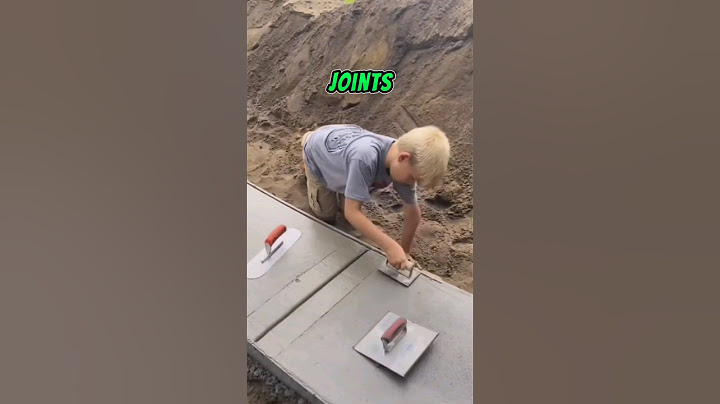 4-6 year old BOY shows ALL, how to FINISH CONCRETE