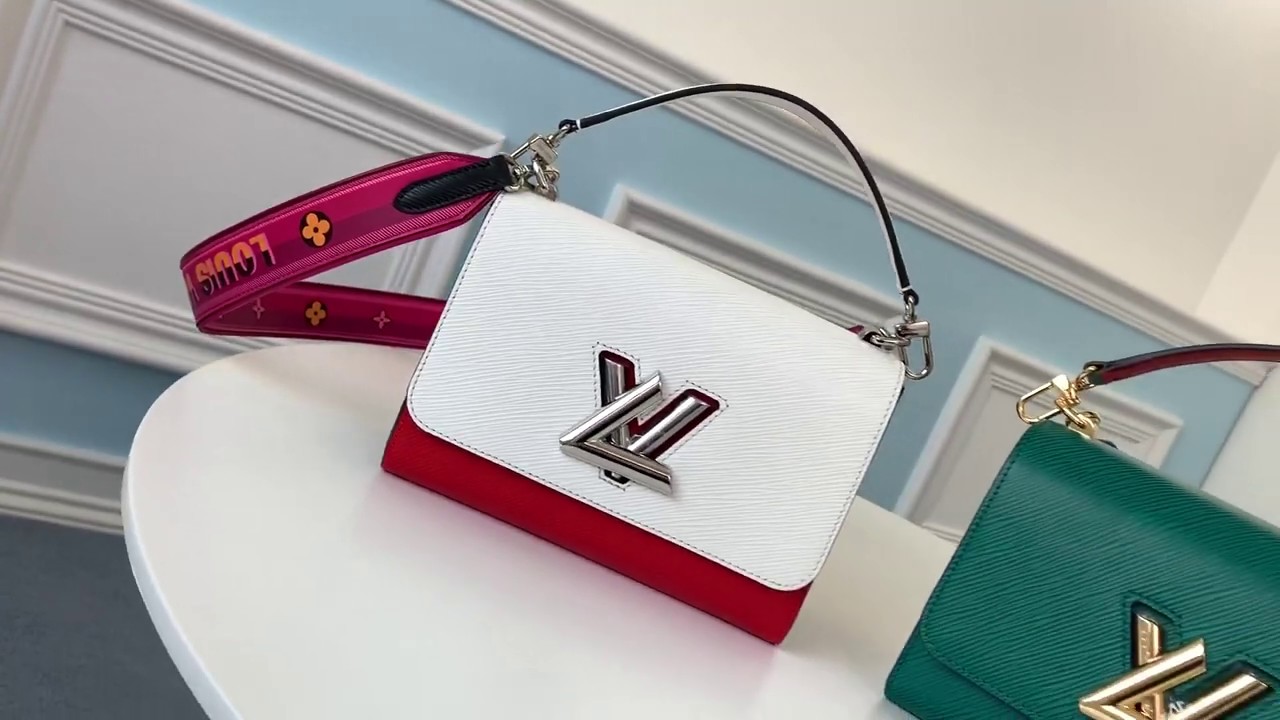 M50282 Louis Vuitton/LV twist retro flap messenger crossbody bag handbag - YouTube