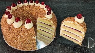 Всемирно Известный Немецкий Торт ФРАНКФУРТСКИЙ ВЕНОК! Классический рецепт! Frankfurter Kranz Torte