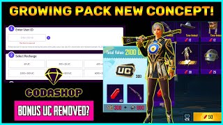 Growing Pack Event New Concept || Bgmi Uc Bonus Removed In Codashop Explained (Hindi)