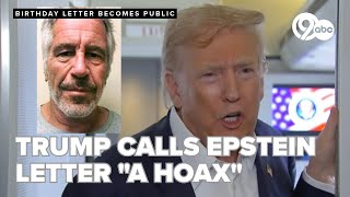 Trump calls alleged Epstein 'birthday book' letter a 'dead issue'