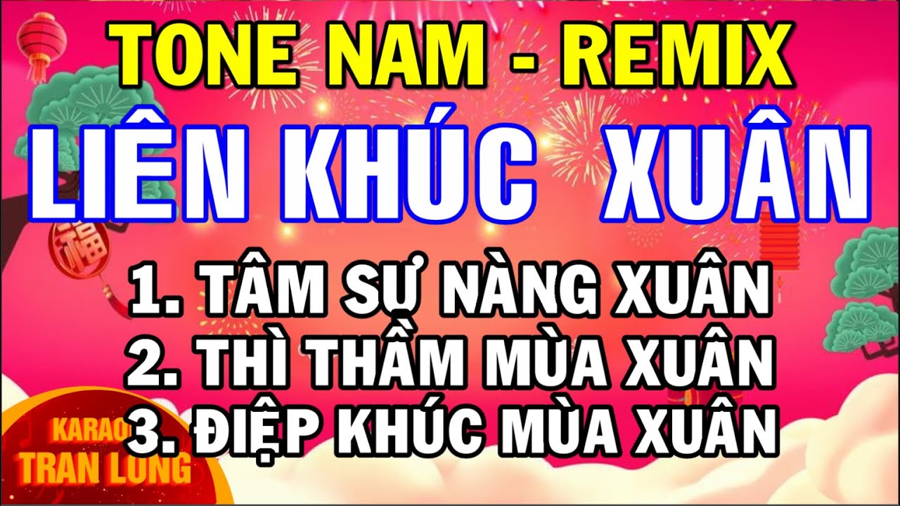 KARAOKE HOA CÀI MÁI TÓC  Tone Nam  Remix  YouTube